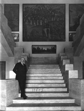 Nikolas Roerich in the Roerich Museum.