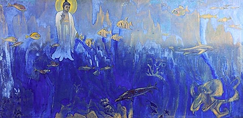 Н.К. Рерих. «Будда-испытатель». 1927 г.