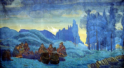 Н.К. Рерих. «Поморяне. Вечер.»