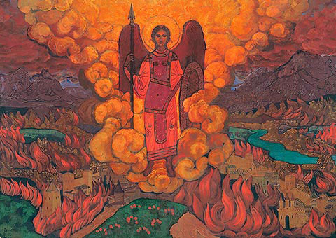 N.K. Roerich. The Last Angel. 1912.