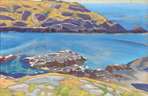 N.K. Roerich. Monhegan, Maine (Reverie). From Ocean series. 1922.