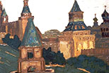 Н.К. Рерих. Москва. Вид Кремля из Замоскворечья. 1903